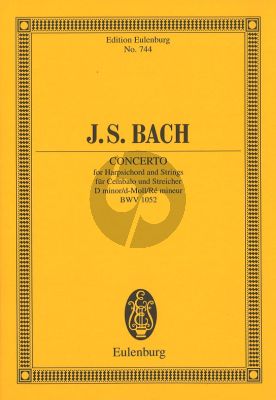 Bach Concerto d-minor BWV 1052 Harpsichord and Strings Study Score