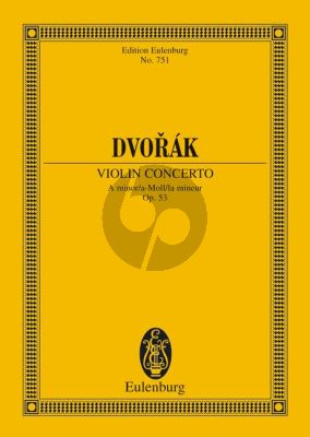 Dvorak Konzert a-moll Op.53 Violine-Orchester Studienpartitur