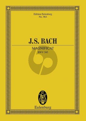 Bach Magnificat D-dur BWV 243 Studienpartitur (Arnold Schering)