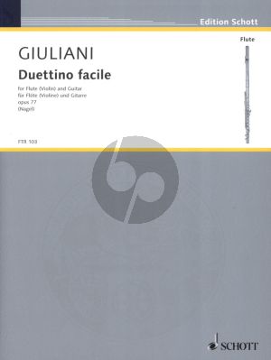 Giuliani Duettino Facile Op.77 Flote[Violine]-Gitarre (Herausgegeben von Frank Nagel)