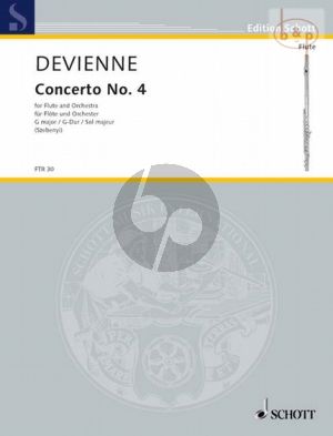 Devienne Concerto No. 4 G-major Flute and Orchestra (piano reduction) (edited by Janos Szebenyi)
