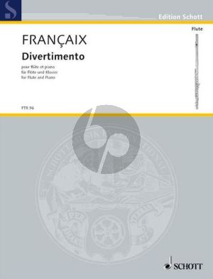 Francaix Divertimento for Flute and Piano