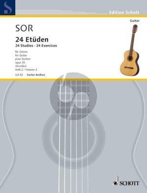 Sor 24 Leichte Etuden Op.35 Vol.2 Gitarre (Dieter Kreidler)