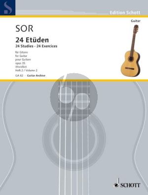 24 Leichte Etuden Op.35 Vol.2 No. 13 - 24 Gitarre