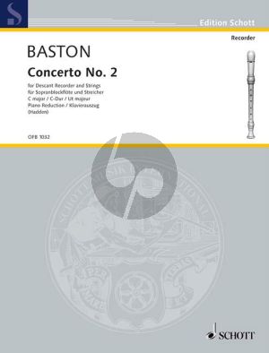 Baston Concerto No.2 C-major Descant Rec.-Strings-Bc) (piano red.)