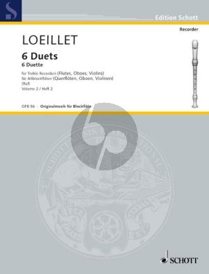 6 Duets Op.5 Vol.2 (No.4 - 6) 2 Treble Recorders