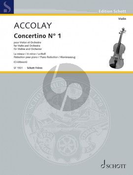 Accolay Concertino No.1 a-moll Violin and Piano (Mathieu Crickboom)