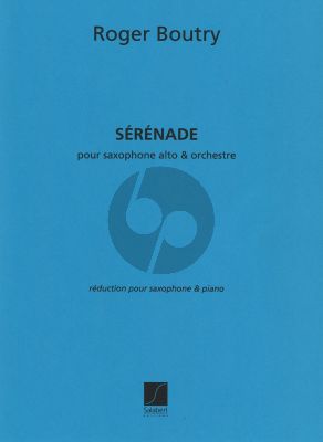 Boutry Serenade Saxophone Alto-Piano