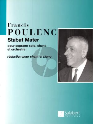 Poulenc Stabat Mater for Soprano-SATB-Orchestra Vocal Score (Latin)