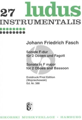 Sonate F-Dur 2 Oboen-Fagott Stimmen