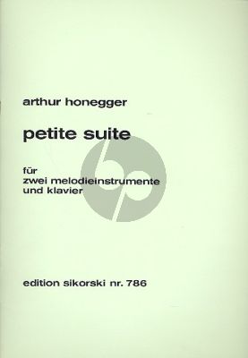Honegger Petite Suite 2 Melody Instr.[Flutes/Oboes/Violins/]-Piano