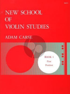 Carse New School of Violin Studies Vol.1 (1st.Pos.)