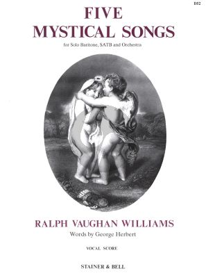 Vaughan Williams 5 Mystical Songs Baritone Solo-SATB-Orchestra Vocal Score