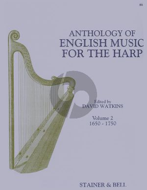 Album Anthology of English Music Vol.2 1650 - 1750 for Harp (edited by David Watkins)