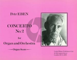 Eben Organ Concerto No. 2 Organ and Orchestra (Organ Part)