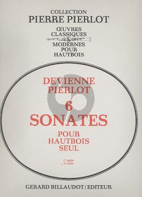 Devienne 6 Sonates Vol.2 No.4-6 Oboe solo (Pierlot)