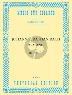 Bach Sarabande und Bourree BWV1002 Gitarre