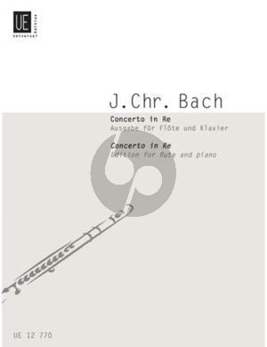 Bach Concerto D-major Flute and Orchestra - Edition for Flute and Piano (edited by Raymond Meylan)