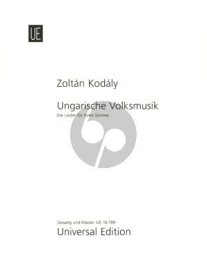 Kodaly Ungarische Volksmusik fur Hohe Stimme und Klavier (Hungarian/German/English)