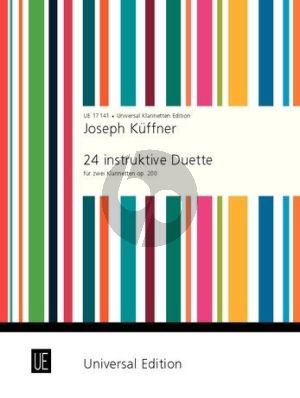 Kuffner 24 instruktive Duette Opus 200 2 Klarinetten (in progressiver Folge)