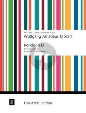 Mozart Rondo D-dur KV Anh.184 Flute-Piano (Frans Vester)
