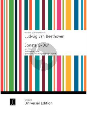 Beethoven Sonate Op.30 Nr.3 G-dur Flöte-Klavier (Louis François Philippe Drouet) (edited by Gerhard Braun)