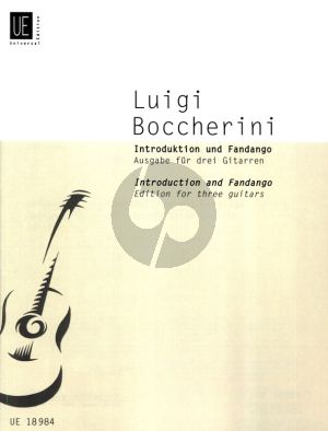 Boccherini Introduktion und Fandango fur 3 Gitarren (Herausgegeben von Heinz Wallisch) (1. Gitarre spielt aus der Partitur)