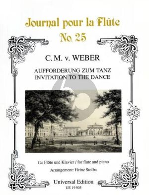 Weber Aufforderung zum Tanz Op. 65 Flöte und Klavier (Gerhard Braun) (transcr. Heinz Stolba)