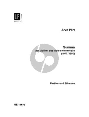 Part Summa Vi.-2 Va.-Vc. (Score/Parts)