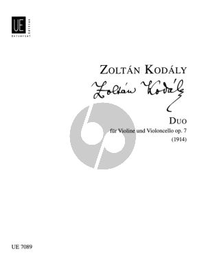 Kodaly Duo Op.7 (1914) fur Violine und Violoncello