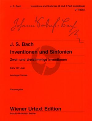 Bach Inventionen-Sinfonien (2 und 3 Stimmig) BWV 772 - 801 Klavier (Ulrich Leisinger)