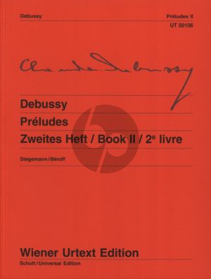 Debussy Preludes Vol.2 fur Klavier (Stegemann-Beroff) (Wiener Urtext)