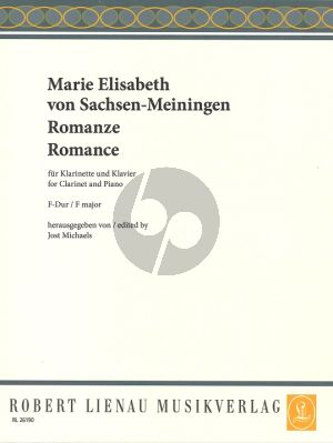 Sachsen-Meiningen Romanze Klarinette und Klavier (Jost Michaels)