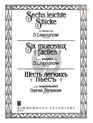 6 Leichte Stucke Op.59 Klavier