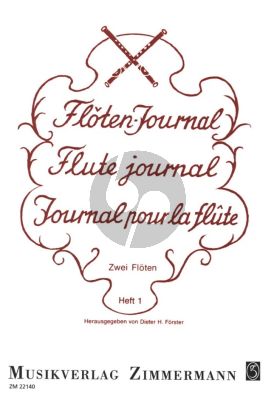 Album Floten Journal Vol.1 for 2 Flutes (Edited by Dieter H. Forster)