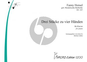 Hensel 3 Stücke Klavier zu 4 Hd. (ed. Barbara Gabler)