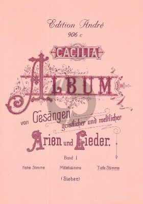 Caecilia Album Vol. 1 Tief (Geistliche- und Weltliche Arien und Lieder) (deutsch/ital.)