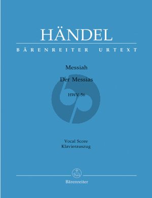 Handel Messias / Messiah HWV 56 Vocal Score (German/English) (Barenreiter-Urtext)