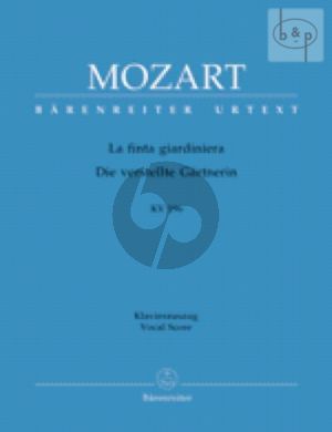 La Finta Giardiniera KV 196 (Die Gartnerin aus Liebe) (Vocal Score) (ital.germ.)