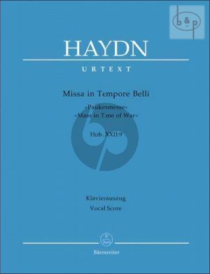 Missa in Tempore Belli (Paukenmesse) (Mass in Time of War) (Hob.XXII:9) (Soli-Choir-Orch.) (Vocal Score)