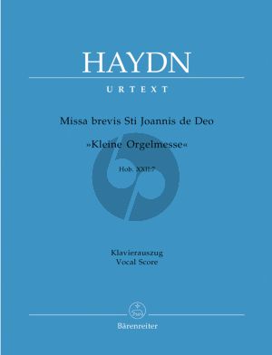 Haydn Missa Brevis St.Joannis de Deo (Kleine Orgelmesse) Hob.XXII:17 Soprano Solo-SATB- Strings-Organ (Vocal Score) (Barenreiter)