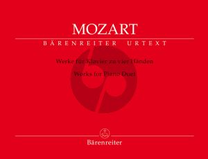 Mozart Werke fur Klavier zu 4 Handen (edited by Wolfgang Rehm and Michael Topfel) (Barenreiter-Urtext)