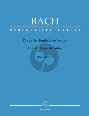 Bach Englische Suiten (BWV 806 - 811) Klavier (edited by Alfred Durr) (Barenreiter-Urtext)