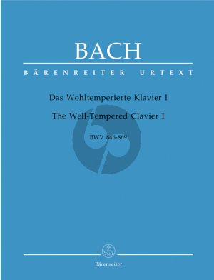 Bach Wohltemperierte Klavier Vol. 1 BWV 846 - 869 (Edited by Alfred Dürr) (Barenreiter-Urtext)