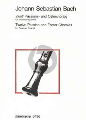 Bach 12 Passions- & Osterchorale (SATB) (Partitur) (Haras)