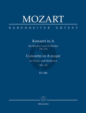 Mozart Konzert A-dur KV 488 (No.23) (Studienpart.) (Urtext der Neuen Mozart-Ausgabe)