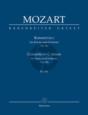 Mozart Konzert c-moll KV 491 Klavier-Orchester Studienpart.