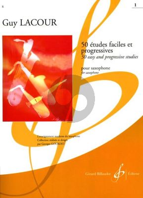 Lacour 50 Etudes Faciles et Progressives Vol. 1 pour Saxophone