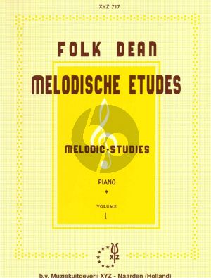 Dean Melodische Etudes Vol.1 Piano