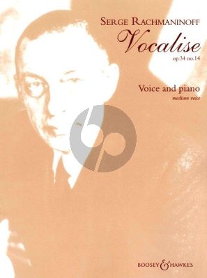 Rachmaninoff Vocalise Op.34 No.14 Medium Voive and Piano (a-minor)
